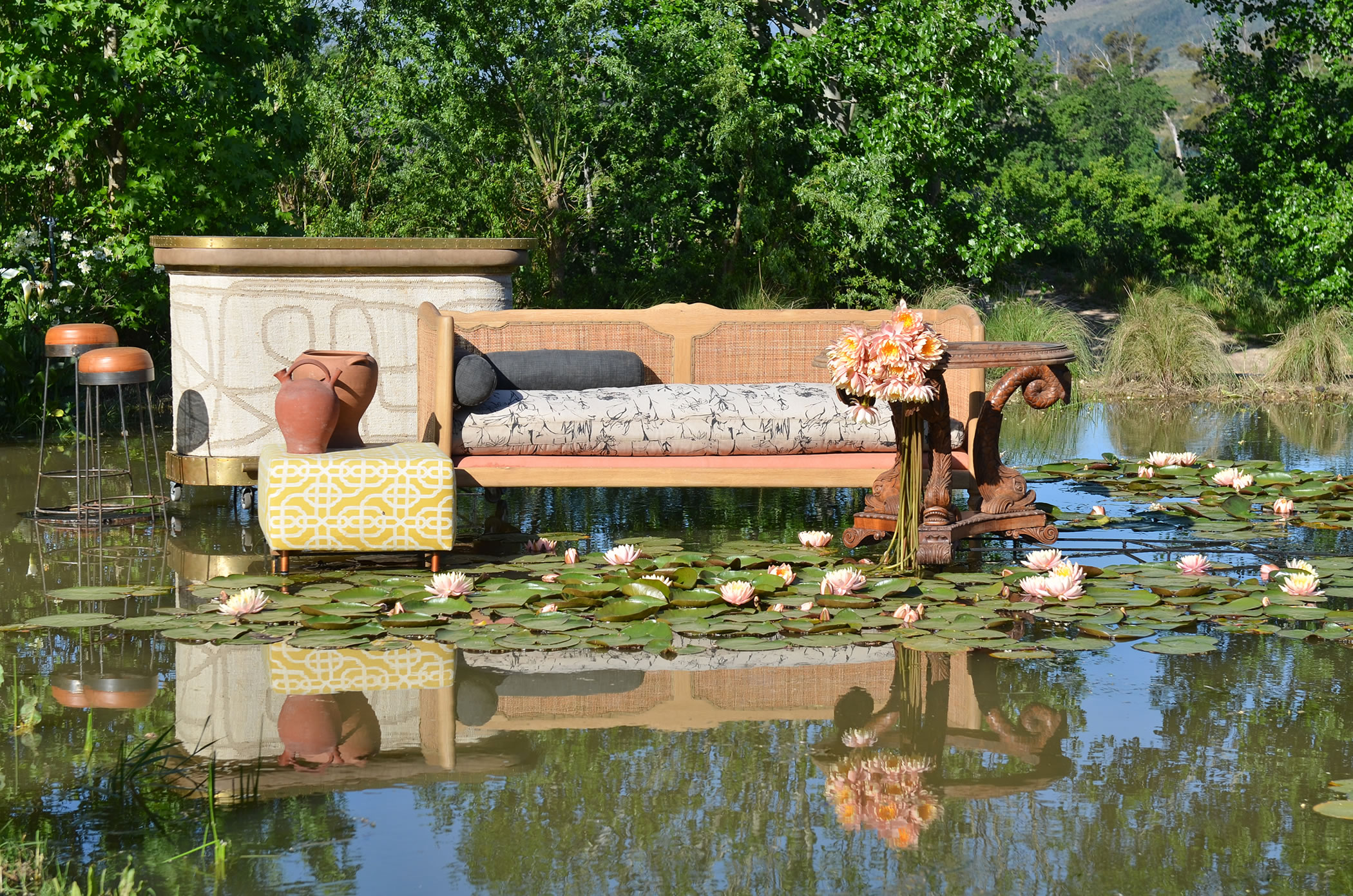 table on water